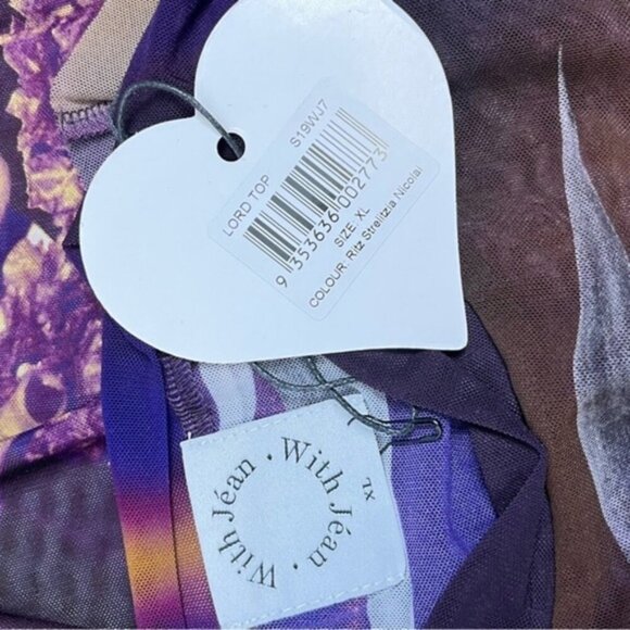 NWT With Jean Lord Top in‎ Ritz Strelitzia Nicolai size  XL - Picture 4 of 10